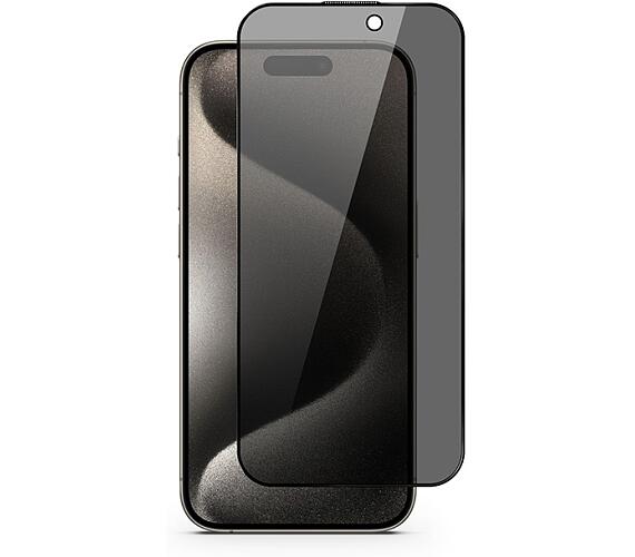 Epico Edge to Edge Privacy Glass IM iPhone 15 - s aplikátorem
