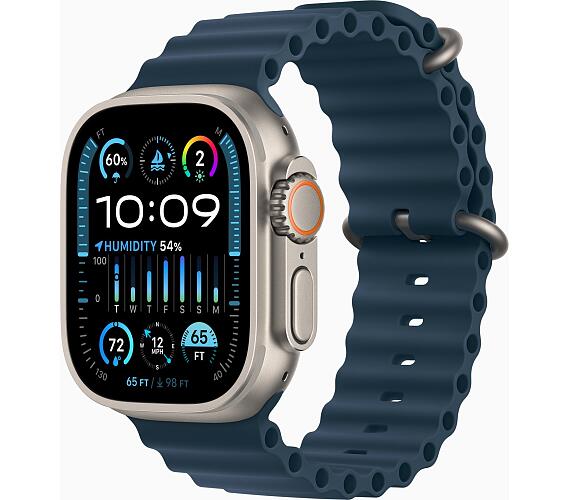 Apple Watch Ultra 2/49mm/Titan/Sport Band/Blue Ocean (MREG3CS/A)