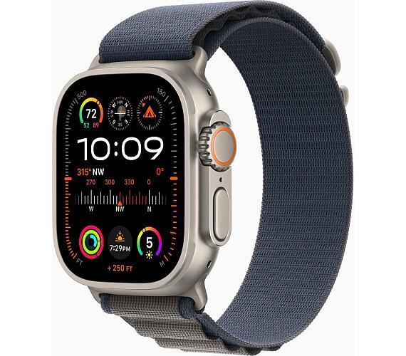 Apple Watch Ultra 2/49mm/Titan/Sport Band/Blue Alpine/Medium (MREP3CS/A)