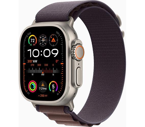 Apple Watch Ultra 2/49mm/Titan/Sport Band/Indigo Alpine/Small (MRER3CS/A)