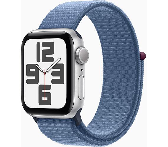 Apple Watch SE/40mm/Silver/Sport Band/Winter Blue (MRE33QC/A)