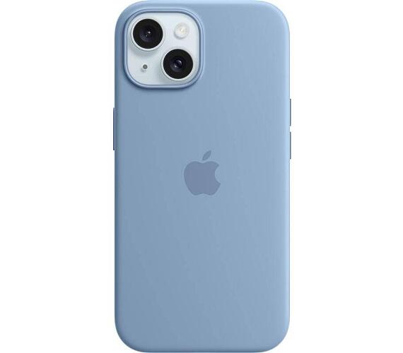Apple iPhone 15 Silicone Case with MS - Winter Blue (MT0Y3ZM/A)