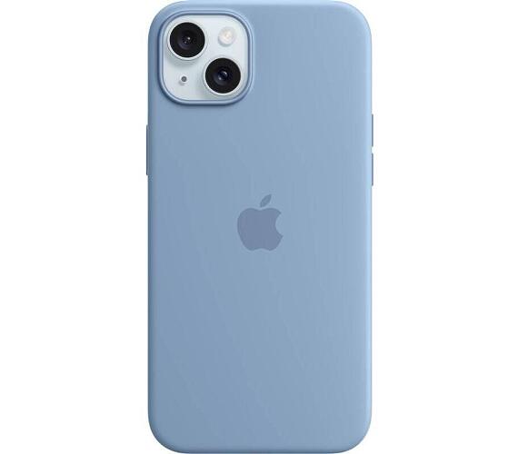 Apple iPhone 15+ Silicone Case with MS - Winter Blue (MT193ZM/A)