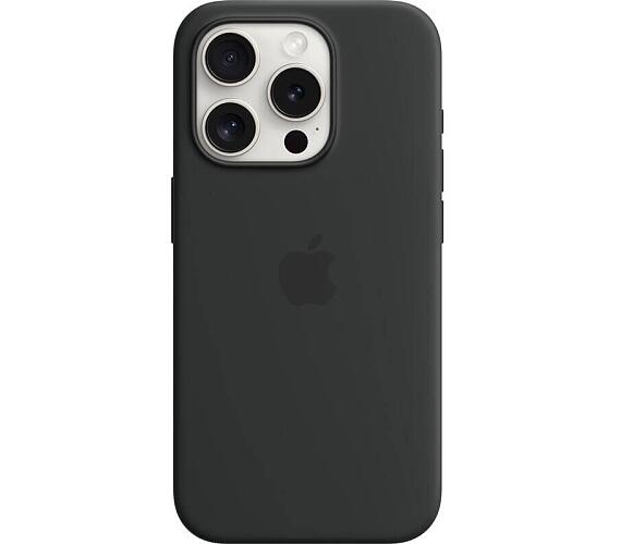 Apple iPhone 15 Pro Silicone Case with MS - Black (MT1A3ZM/A)