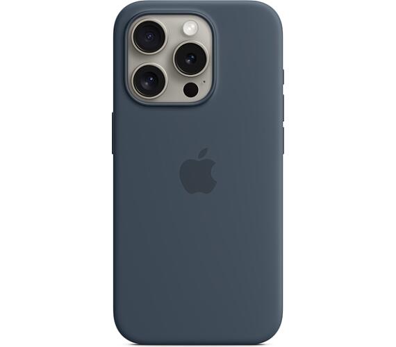Apple iPhone 15 Pro Silicone Case with MS - Storm Blue (MT1D3ZM/A) + DOPRAVA ZDARMA