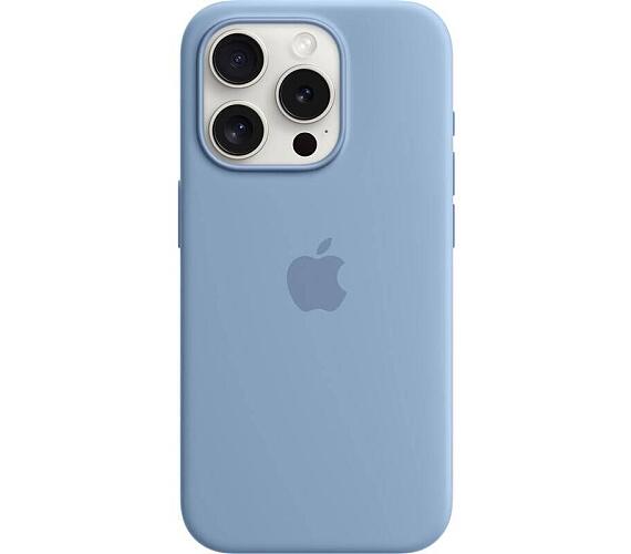 Apple iPhone 15 Pro Silicone Case with MS - Winter Blue (MT1L3ZM/A)
