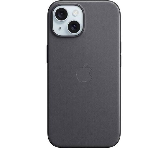 Apple iPhone 15 FineWoven Case with MS - Black (MT393ZM/A)