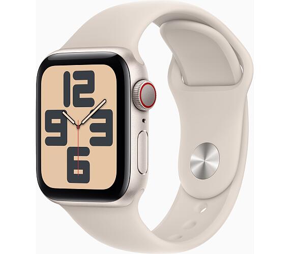 Apple Watch SE Cell / 40mm / Starlight / Sport Band/Starlight/-S/M (MRFX3QC/A)