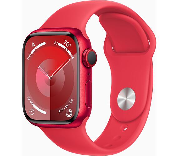 Apple Watch S9 Cell/45mm/PRODUCT RED/Sport Band/PRODUCT RED/-S/M (MRYE3QC/A)