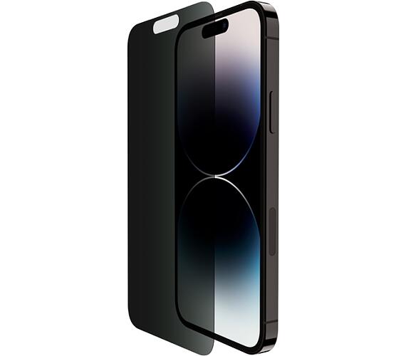 Belkin SCREENFORCE™ TemperedGlass Privacy Anti-Microbial ochranné privátní sklo pro iPhone 14 / iPhone 14 Pro (OVA115zz)
