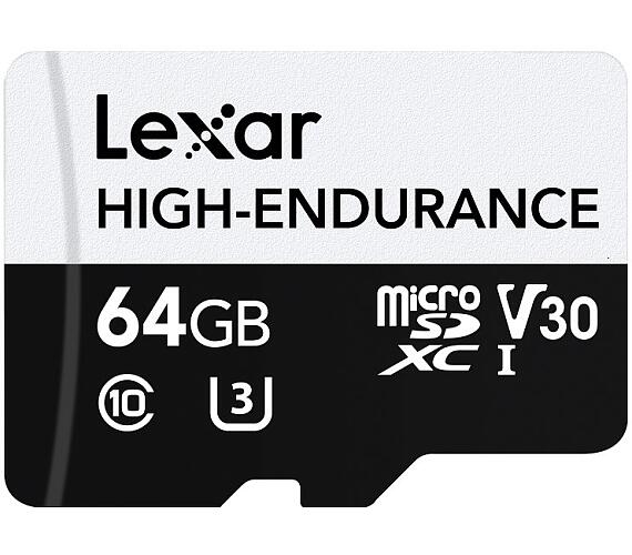 Lexar paměťová karta 64GB High-Endurance microSDHC/microSDXC™ UHS-I cards