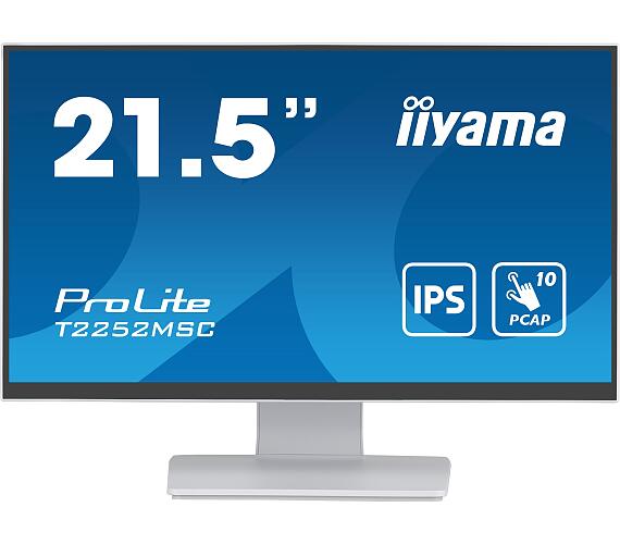 IIYAMA 22" LCD iiyamaT2252MSC-W2: IPS,FHD,10P,DP,HDMI