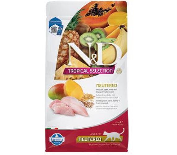 N&D TROPICAL SELECTION CAT Neutered Chicken 1,5kg