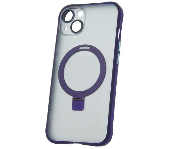 Silikonové TPU pouzdro Mag Ring pro iPhone 13 fialové CPA