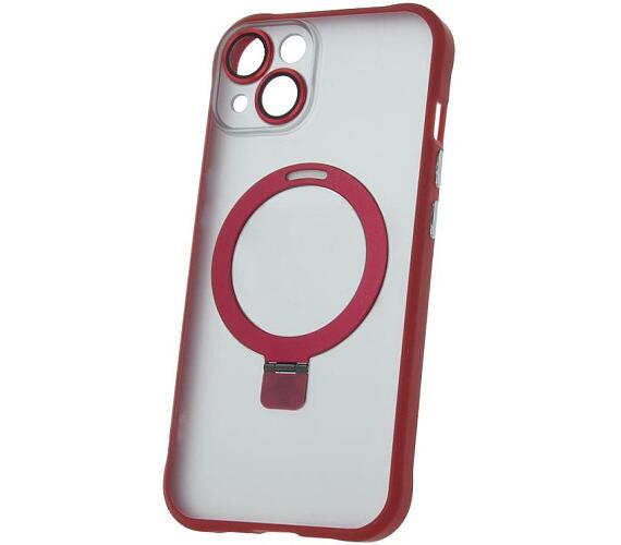 Silikonové TPU pouzdro Mag Ring pro iPhone 14 červené CPA