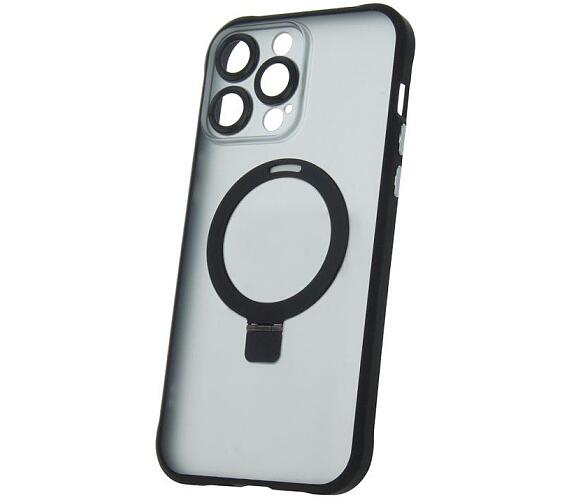 Silikonové TPU pouzdro Mag Ring pro iPhone 14 Pro Max černé CPA
