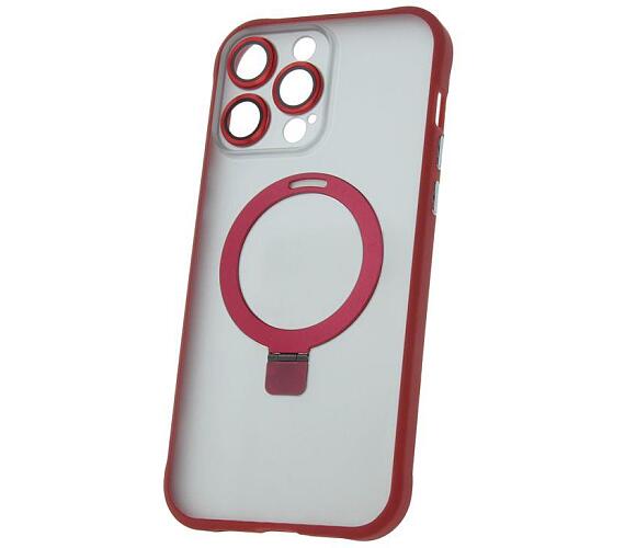 Silikonové TPU pouzdro Mag Ring pro iPhone 14 Pro Max červené CPA