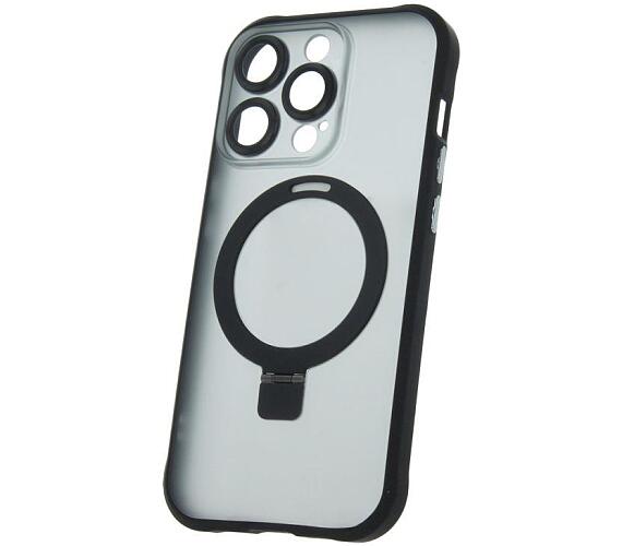 Silikonové TPU pouzdro Mag Ring pro iPhone 14 Pro černé CPA