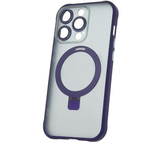 Silikonové TPU pouzdro Mag Ring pro iPhone 14 Pro fialové CPA