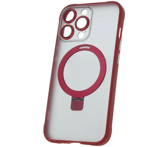 Silikonové TPU pouzdro Mag Ring pro iPhone 14 Pro červené CPA