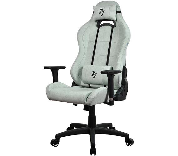 AROZZI herní židle TORRETTA Soft Fabric v2/ látkový povrch/ perlově zelená (TORRETTA-SFB-PGN)