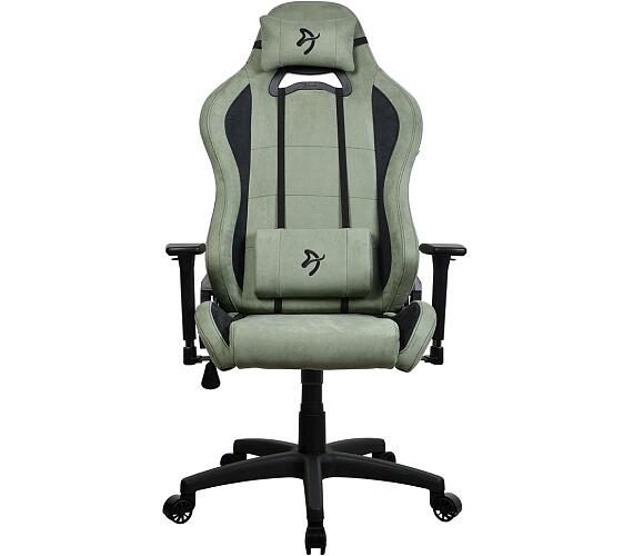 AROZZI herní židle TORRETTA SuperSoft/ látkový povrch/ lesní zelená (TORRETTA-SPSF-FST) + DOPRAVA ZDARMA