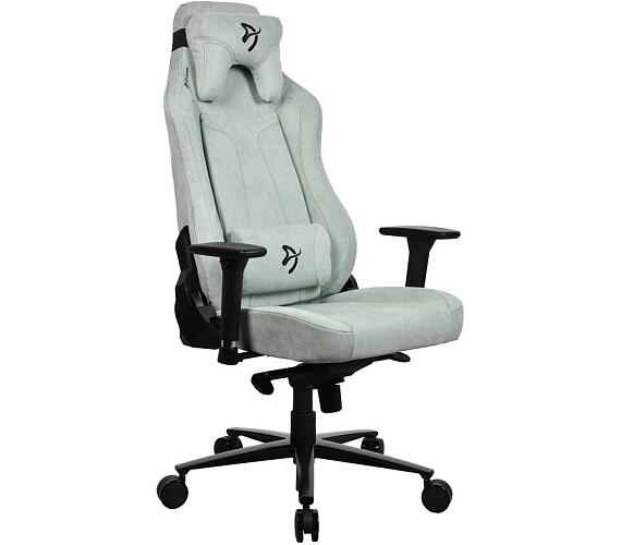 AROZZI herní židle VERNAZZA Soft Fabric Pearl Green/ povrch Elastron/ perlově zelená (VERNAZZA-SFB-PGN) + DOPRAVA ZDARMA