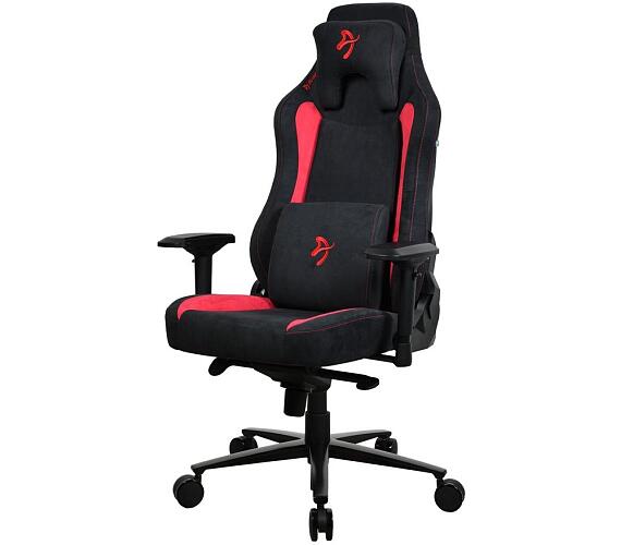 AROZZI herní židle VERNAZZA Supersoft Red/ látkový povrch/ černočervená (VERNAZZA-SPSF-RED)