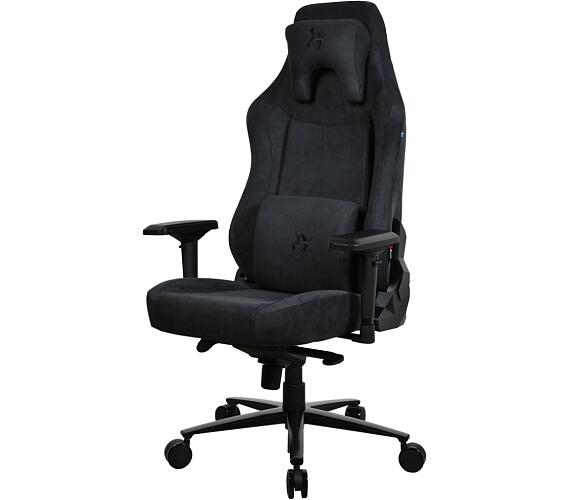 AROZZI herní židle VERNAZZA XL Supersoft Pure Black/ látkový povrch/ černá (VERNAZZA-XL-SPSF-PBK) + DOPRAVA ZDARMA