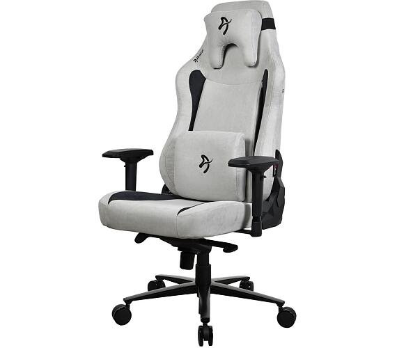 AROZZI herní židle VERNAZZA XL Supersoft Light Grey/ látkový povrch/ světle šedá (VERNAZZA-XL-SPSF-LG) + DOPRAVA ZDARMA