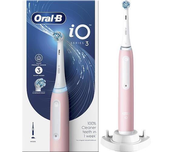Oral-B iO Series 3 Blush Pink Zubní kartáček (iO3 Pink)