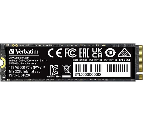 Verbatim SSD Vi5000 Internal PCIe NVMe M.2 SSD 1TB