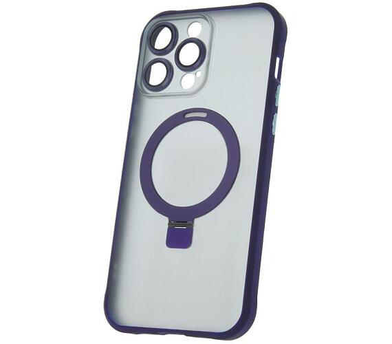 Silikonové TPU pouzdro Mag Ring pro iPhone 14 Pro Max fialové CPA