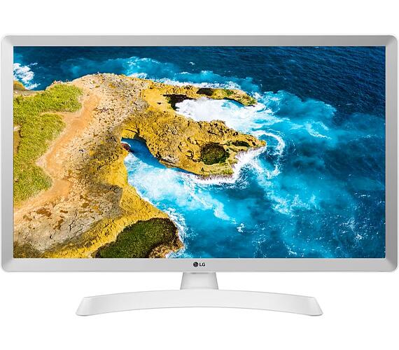 LG TV monitor IPS 28TQ515S / 1366x768 / 16:9 /1000:1/14ms/250cd/ HDMI/ USB/repro/WIFI/TV tuner/webOS/ bílý (28TQ515S-WZ.AEU)