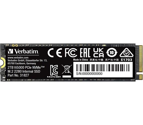 Verbatim SSD Vi5000 Internal PCIe NVMe M.2 SSD 2TB