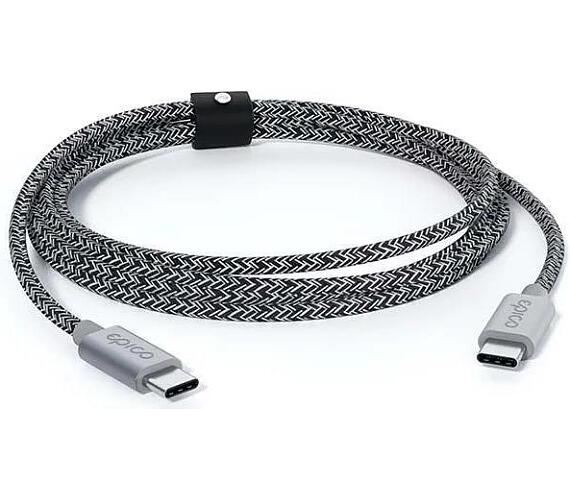 Epico USB-C/USB-C 2m 240W opletený šedý