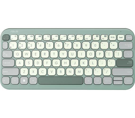 Asus klávesnice KW100 Marshmallow - bezdrátová / bluetooth / CZ / SK / zelená (90XB0880-BKB0W0)