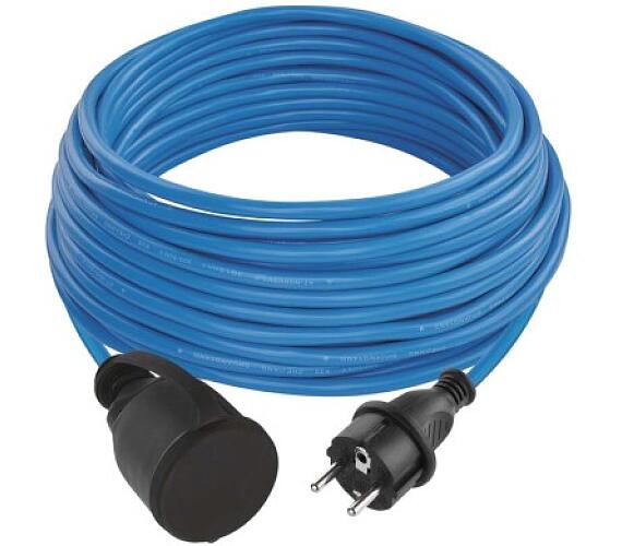 Emos počasí odolný prodlužovací kabel 20 m / 1 zásuvka / modrý / silikon / 230 V / 1,5 mm2 (P01420W) + DOPRAVA ZDARMA