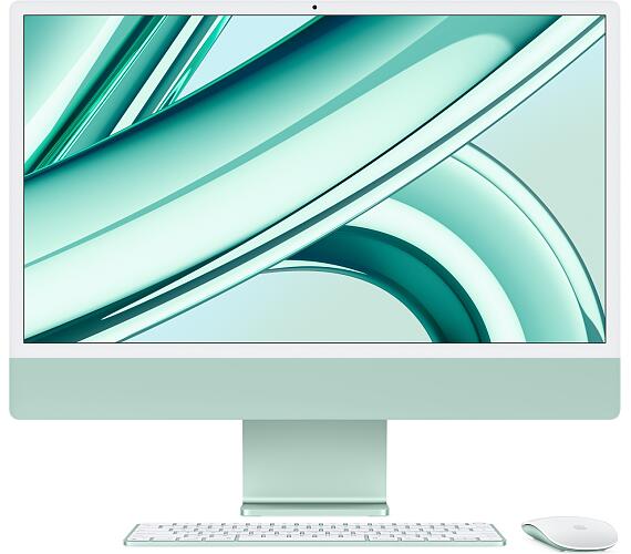 Apple iMac 24/23,5"/4480 x 2520/M3/8GB/256GB SSD / M3 / Sonoma / Green / 1R (MQRN3CZ/A)