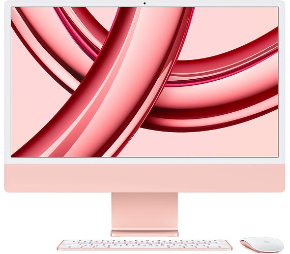 Apple iMac 24/23,5"/4480 x 2520/M3/8GB/512GB SSD / M3 / Sonoma / Pink / 1R (MQRU3CZ/A)