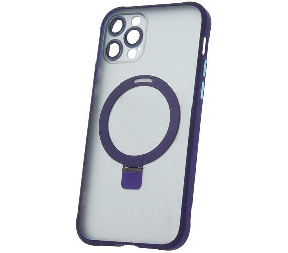 Silikonové TPU pouzdro Mag Ring pro iPhone 12 Pro fialové CPA