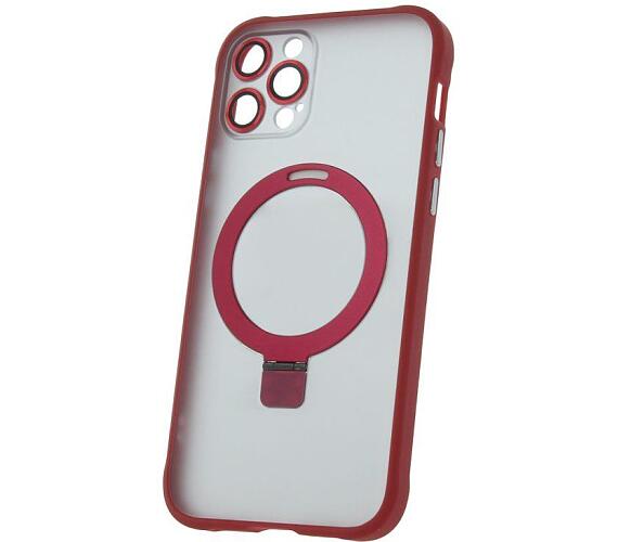 Silikonové TPU pouzdro Mag Ring pro iPhone 12 Pro červené CPA