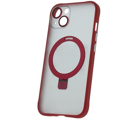Silikonové TPU pouzdro Mag Ring pro iPhone 14 Plus červené CPA