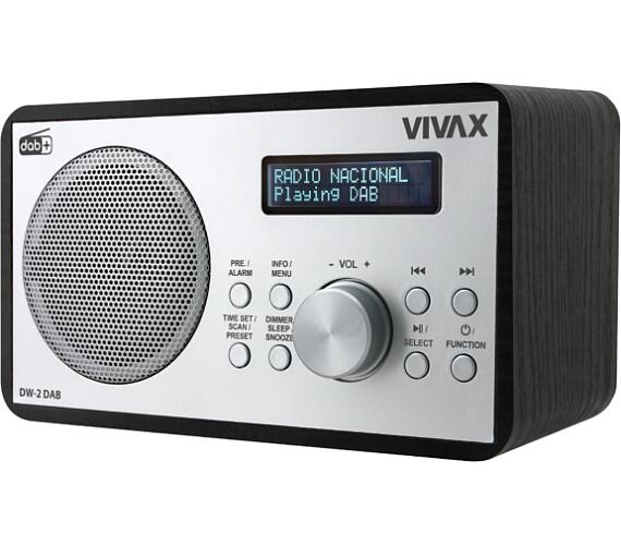 VIVAX FM DAB rádio DW-2 DAB Černá