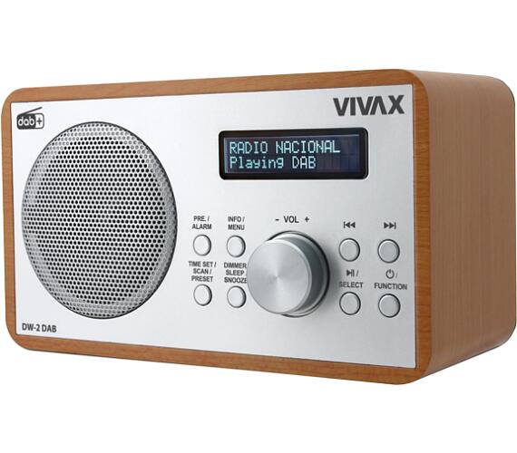 VIVAX FM DAB rádio DW-2 DAB Hnědá