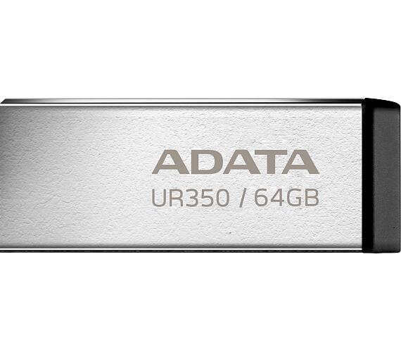 ADATA UR350/64GB/USB 3.2/USB-A/Černá (UR350-64G-RSR/BK)