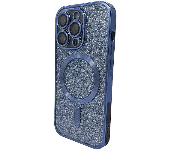 Silikonové TPU pouzdro Mag Glitter Chrome pro iPhone 15 Pro modré CPA