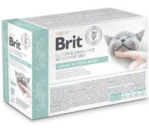 Brit Veterinary Diets Brit VD Cat Pouch fillets in Gravy Urinary+Stres12x85g