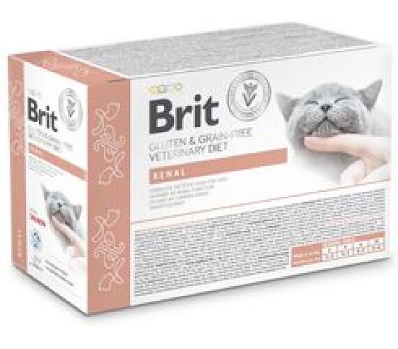 Brit Veterinary Diets Brit VD Cat Pouch fillets in Gravy Renal 12x85g