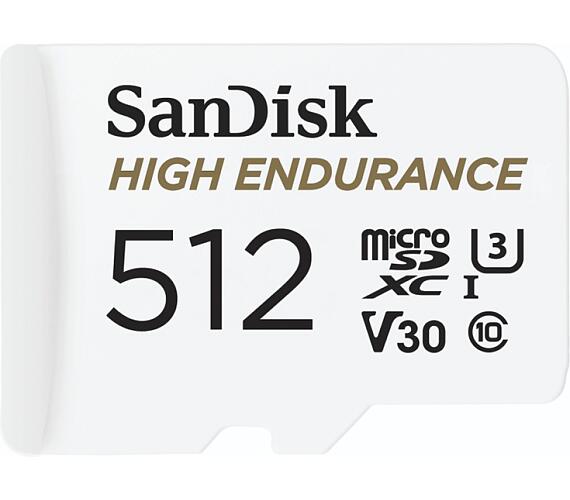 Sandisk HIGH ENDURANCE microSDHC Card 512 GB + DOPRAVA ZDARMA